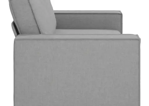 Canapea cu 2 locuri, gri nor, 140 cm, material textil - 5/5