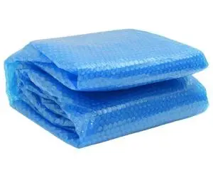 vidaXL Folie solară plutitoare piscină, rotundă, PE, 455 cm, albastru