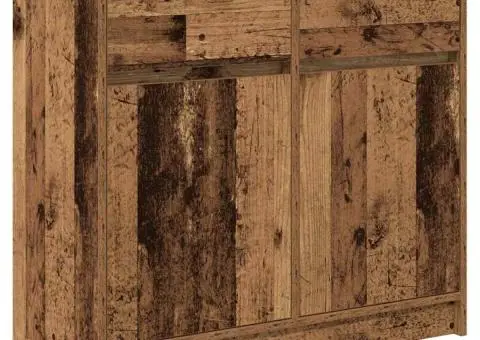 Bufetă cu sertar Lemn vechi 80x34x76 cm Lemn prelucrat - 2/5