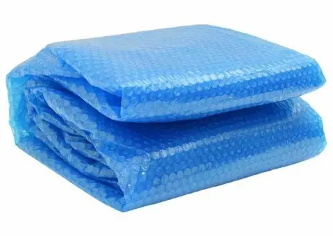 Folie solară plutitoare piscină, rotundă, PE, 300 cm, albastru - 1/5