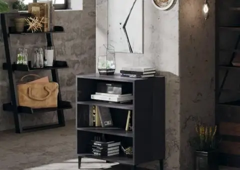 Servantă, gri extralucios, 57x35x70 cm, PAL - 1/5