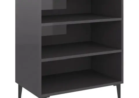 Servantă, gri extralucios, 57x35x70 cm, PAL - 2/5