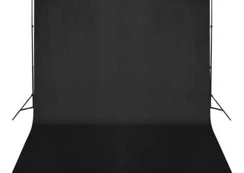 Sistem de suport fundal, 500 x 300 cm, negru - 1/5