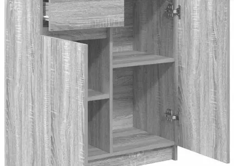 Bufetă cu sertar Gri Sonoma 71x35x84 cm Lemn prelucrat - 5/5