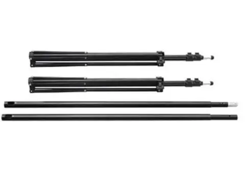 Sistem de suport fundal, 500 x 300 cm, negru - 4/5