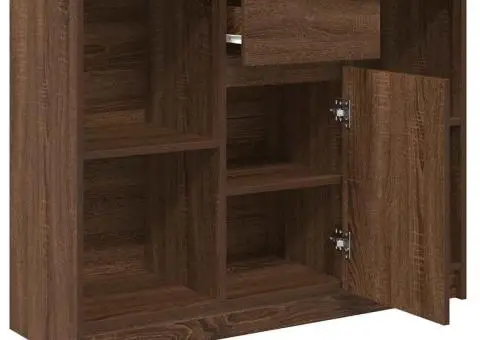 Bufetă cu sertar Stejar maro 101x35x76 cm Lemn prelucrat - 5/5