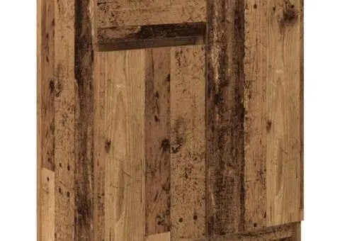 Bufetă cu sertar Lemn vechi 71x35x84 cm Lemn prelucrat - 2/5