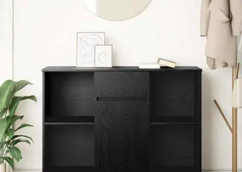 Bufetă cu sertar Stejar negru 101x35x76 cm Lemn prelucrat - 3/5