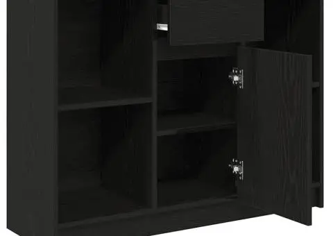 Bufetă cu sertar Stejar negru 101x35x76 cm Lemn prelucrat - 5/5