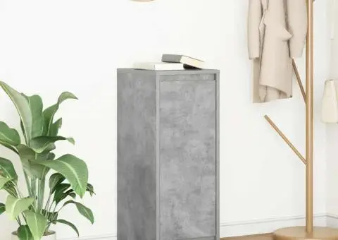 Bufetă Gri Beton 29,5x34x76 cm Lemn prelucrat - 1/5