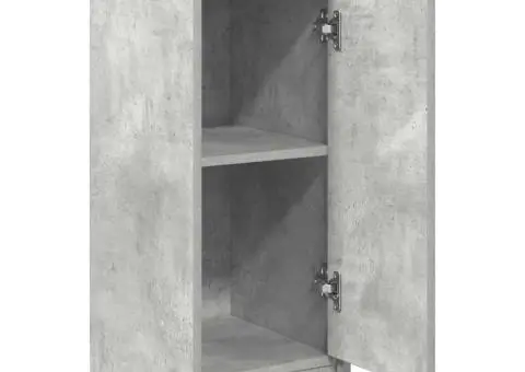 Bufetă Gri Beton 29,5x34x76 cm Lemn prelucrat - 5/5