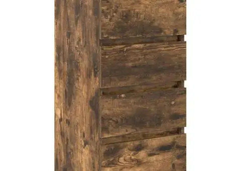 Bufetă Stejar afumat 37,5x35x76 cm Lemn prelucrat - 4/5