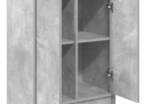 Bufetă Gri Beton 57x34x76 cm Lemn prelucrat - 5/5