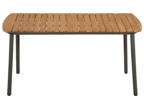 Set mobilier de grădină, 5 piese, gri, poliratan - 3/5