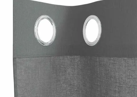 Perdele voal cu oeje 2 buc Gri închis 140x175 cm - 5/5