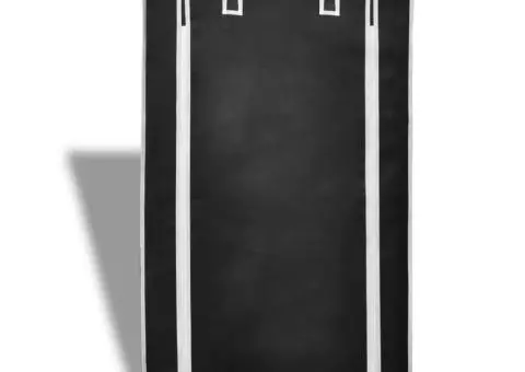 Dulap pantofi material textil cu capac, negru, 58x 28x106 cm - 2/5