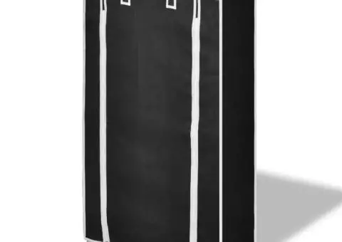 Dulap pantofi material textil cu capac, negru, 58x 28x106 cm - 3/5