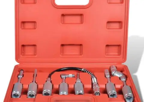 Set Pistol lubrifiere cu adaptator și varfuri 7 buc - 3/5