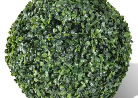 Arbuști ornamentali artificiali bilă pe tulpină,  2 buc., 27 cm - 2/3