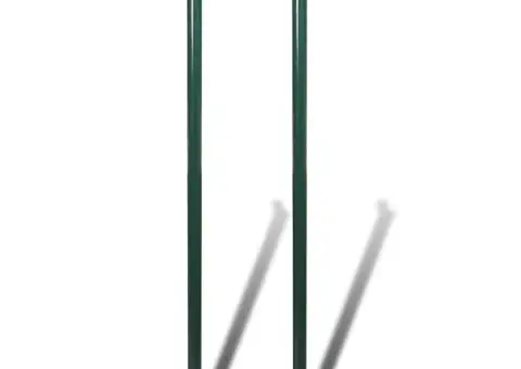 Gard de legătură din plasă cu stâlpi/țăruși, 1,25x25 m, oțel - 5/5