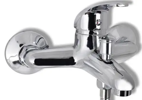 Set baterie robinet duș pentru baie, crom - 5/5