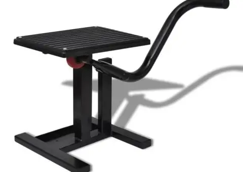 Stativ de ridicare profesional pentru motociclete, negru - 1/5