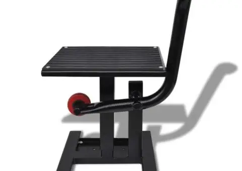 Stativ de ridicare profesional pentru motociclete, negru - 3/5