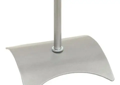 Standuri universale pentru boxe, 2 buc., argintiu - 5/5