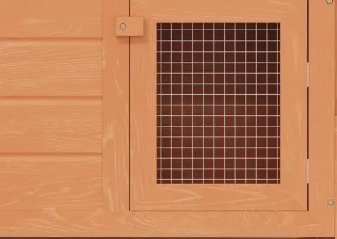 Cușcă mare iepuri cușcă adăpost animale mici cu acoperiș lemn - 5/5