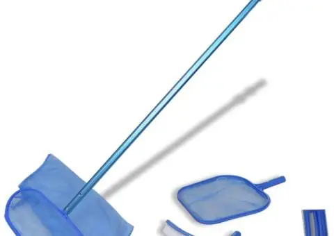 Set de curățare a piscinei 1 perie 2 skimmere 1 tub telescopic - 1/5