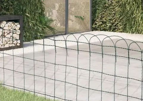 Gard delimitare grădină fier vopsit electrostatic 25 x 0,65 m - 1/5