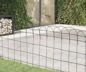 Gard delimitare grădină fier vopsit electrostatic 25 x 0,65 m