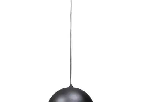 Lustră 2 buc, înălțime reglabilă, semisferică, negru - 5/5