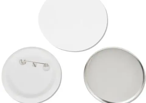 Piese ecuson cu agrafă de prindere pe spate, 500 buc., 44 mm - 3/3