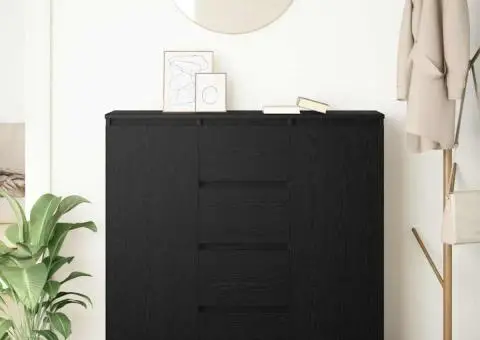 Bufetă cu sertare Stejar negru 100,5x35x98,5 cm Lemn prelucrat - 3/5