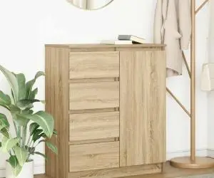 vidaXL Bufetă cu sertare Stejar Sonoma 71x35x84 cm Lemn prelucrat