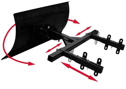 Lamă plug pentru aruncătoare de zăpadă, 80x44 cm - 2/4
