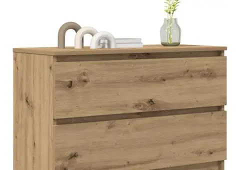 Dulap TV Artisan Stejar 80x35x54 cm Lemn prelucrat - 4/5