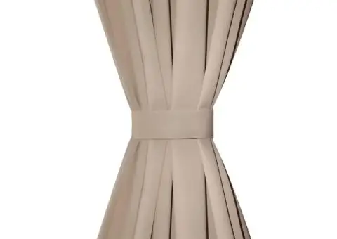 Draperii opace cu rejansă, 2 buc., crem, 135 x 245 cm - 3/3