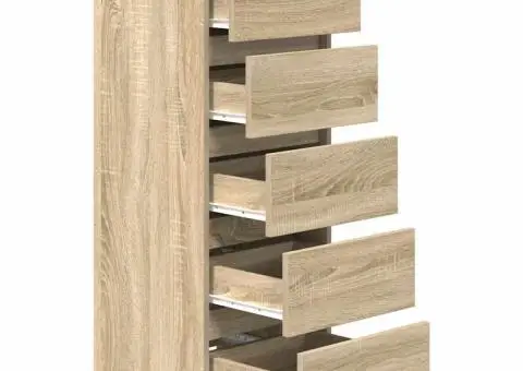 Bufetă cu sertare Stejar Sonoma 37,5x35x99 cm Lemn prelucrat - 5/5