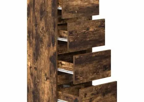 Bufetă Stejar afumat 37,5x35x99 cm Lemn prelucrat - 5/5