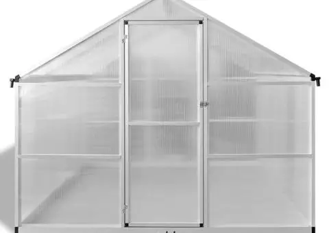 Seră din aluminiu ranforsat cu cadru la bază, 7,55 m² - 3/5