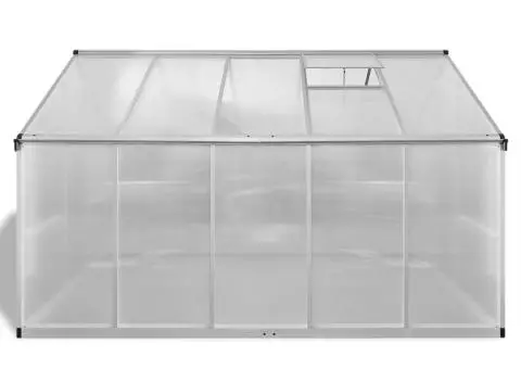 Seră din aluminiu ranforsat cu cadru la bază, 7,55 m² - 4/5