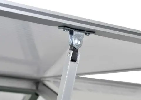 Seră din aluminiu ranforsat cu cadru la bază, 7,55 m² - 5/5