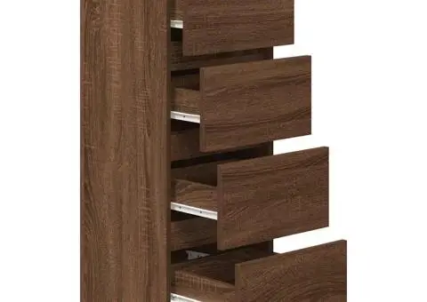 Bufetă Stejar maro 37,5x35x99 cm Lemn prelucrat - 5/5