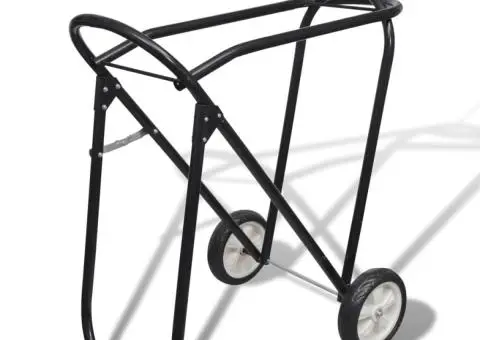 Suport de șa pliabil din metal, cu roți - 1/5