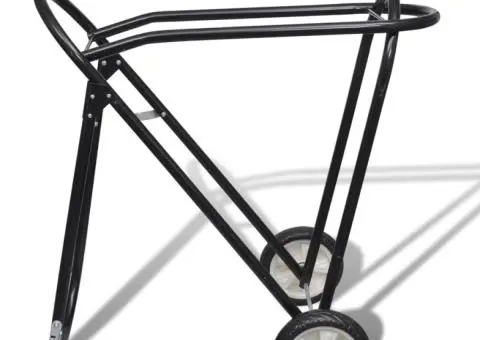 Suport de șa pliabil din metal, cu roți - 2/5