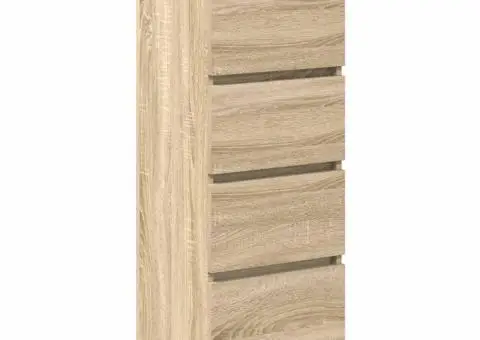 Bufetă Stejar Sonoma 37,5x35x99 cm Lemn prelucrat - 4/5