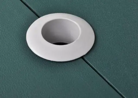 Set camping masă/4 scaune pliabile, verde deschis, aluminiu - 3/5