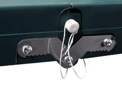 Set camping masă/4 scaune pliabile, verde deschis, aluminiu - 4/5